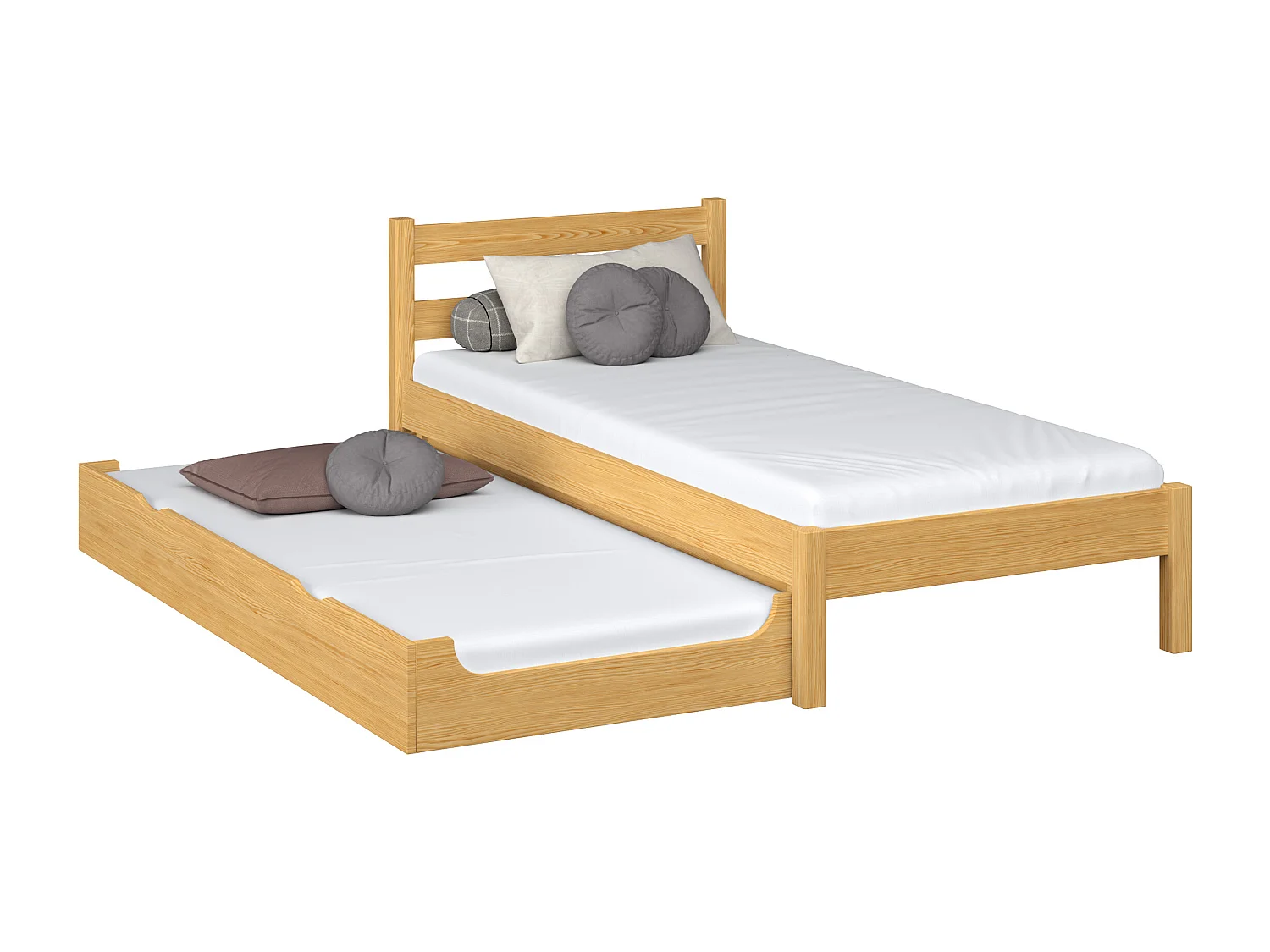 AUSZIEHBETT N01 Naturkiefer 90x180