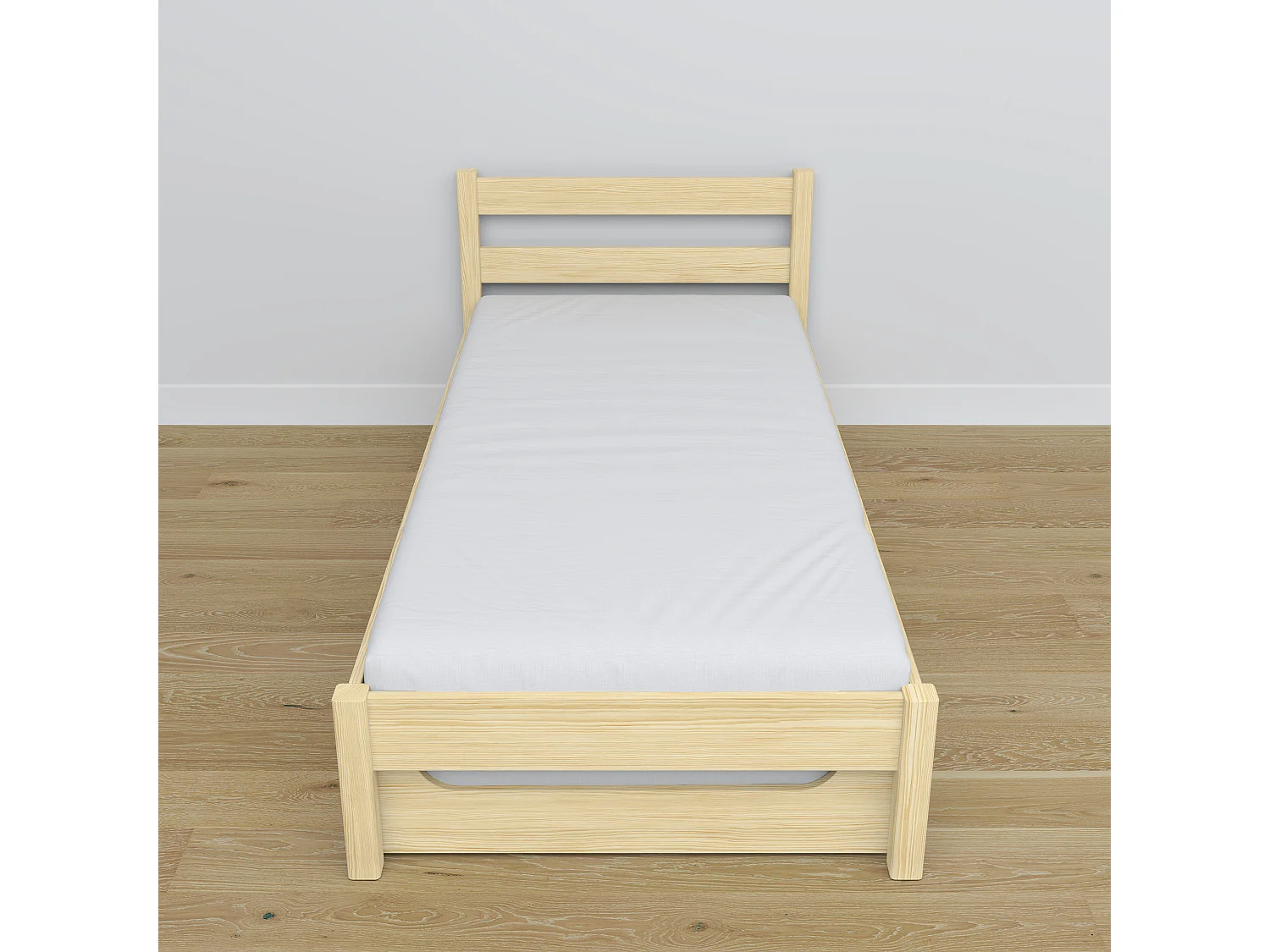 AUSZIEHBETT N01 Klare Kiefer 120x190