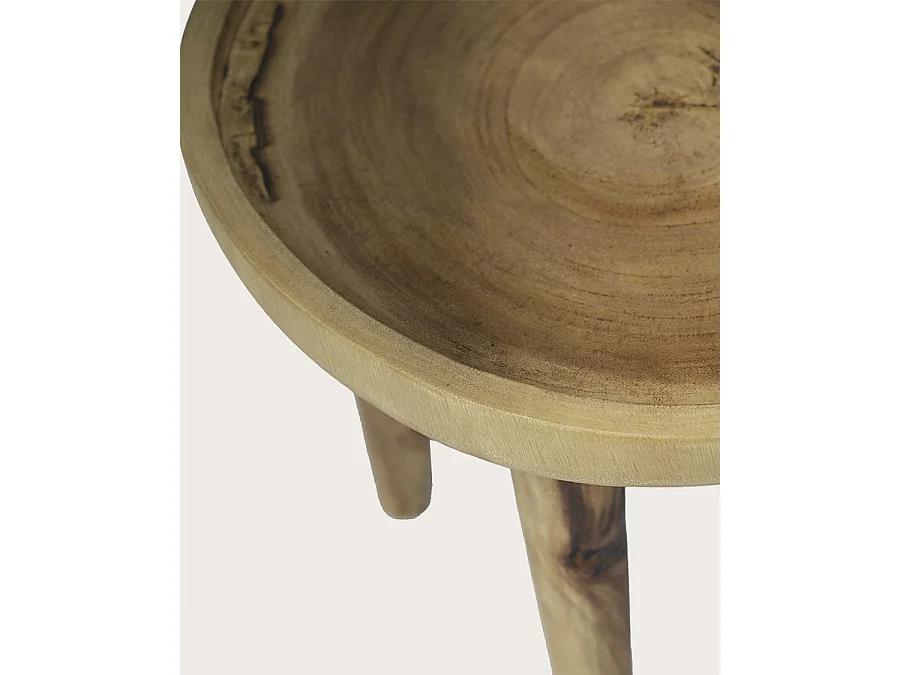 Léothéo - Set di 2 tavolini da caffè in teak massello