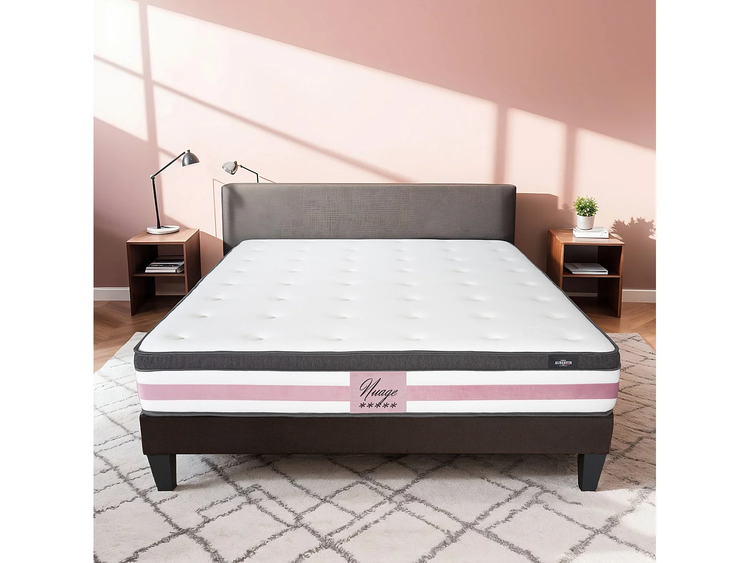 Matelas Nuage mousse Haute densité Accueil mémoire de forme 24 cm - 90 x200 cm