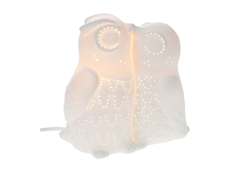 Lampe chouettes bisou