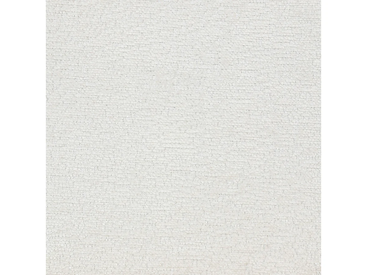 Fauteuil chauffeuse tissu chenille Blanc