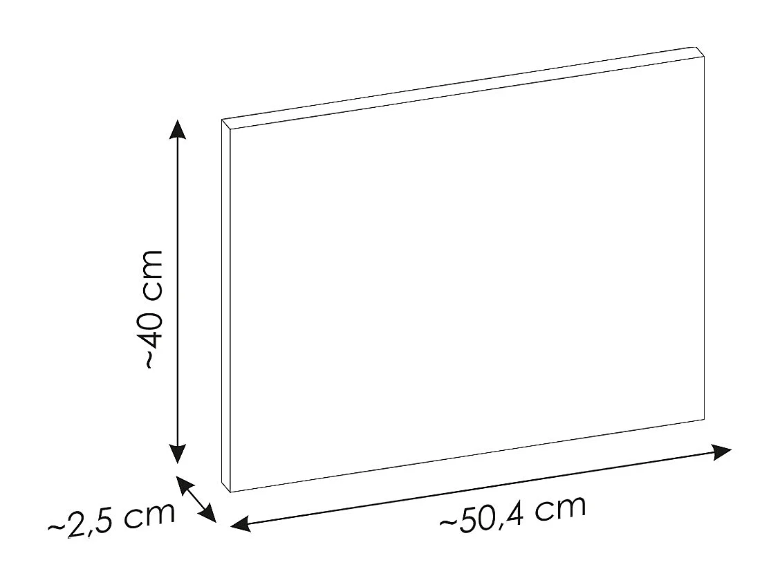 Tvättställsskåp 50cm 2 lådor Riva Vit och Trä underskåp