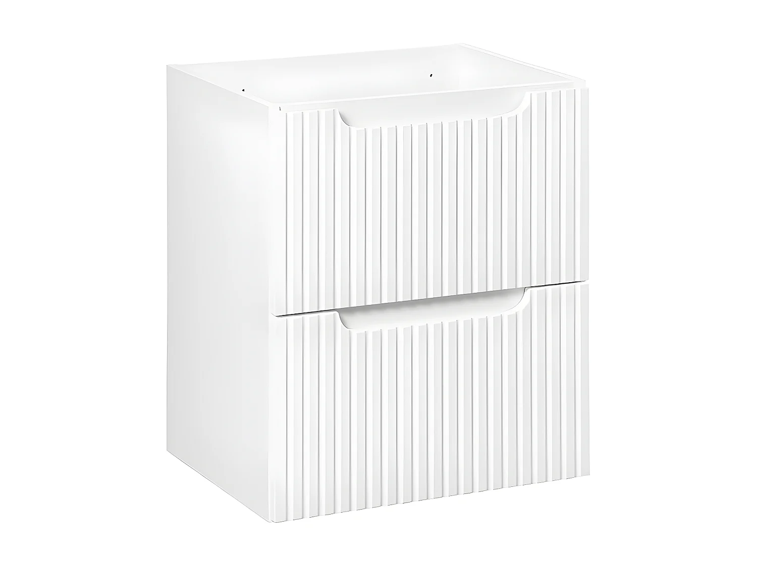 Meuble sous-vasque 50cm 2 tiroirs Riva Blanc