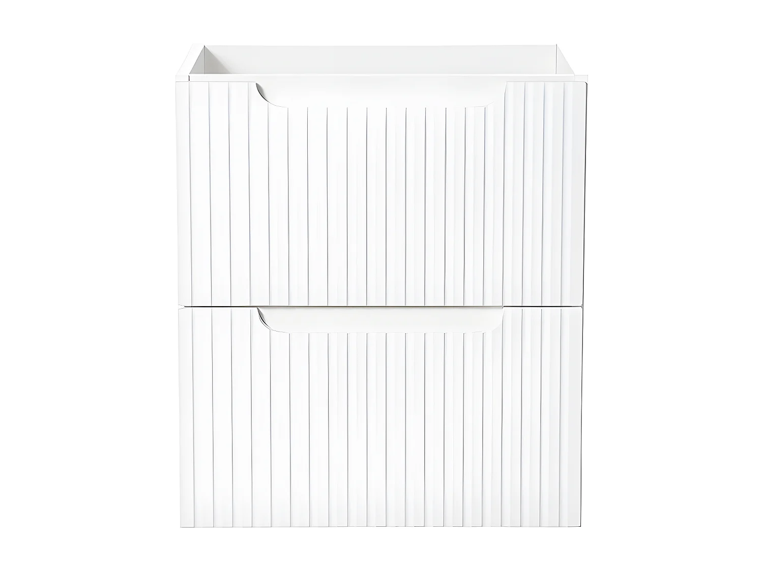 Meuble sous-vasque 50cm 2 tiroirs Riva Blanc
