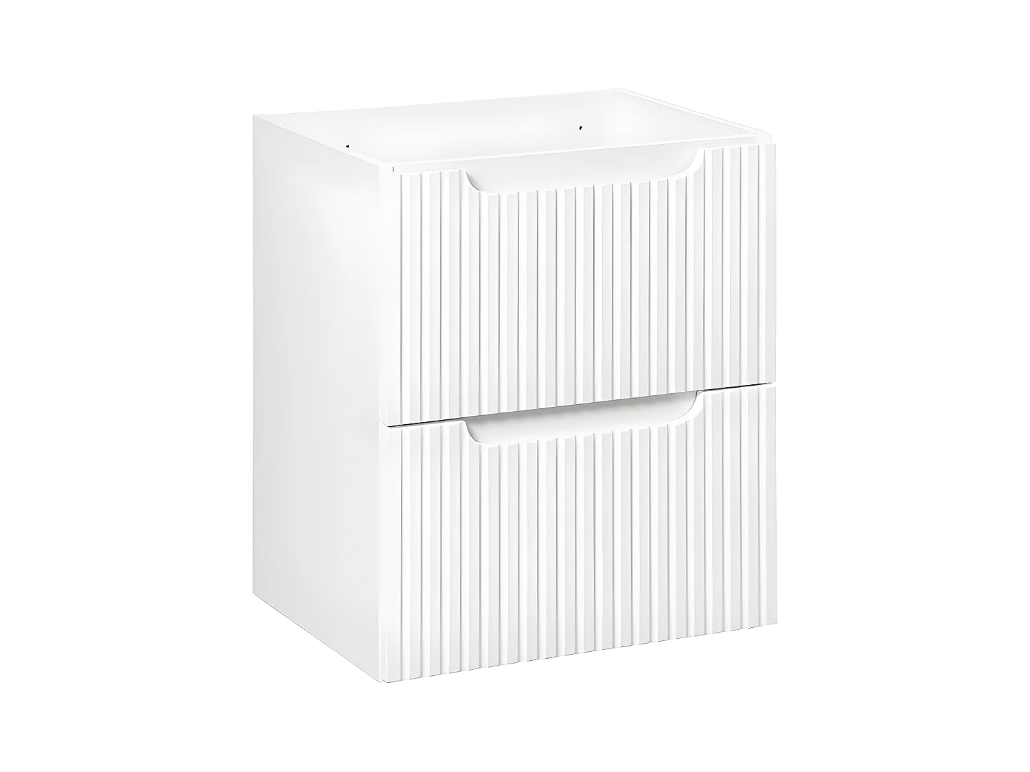 Meuble sous-vasque 50cm 2 tiroirs Riva Blanc