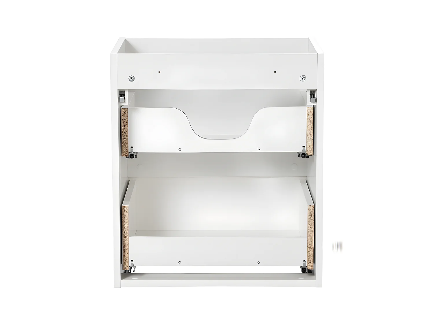 Meuble sous-vasque 50cm 2 tiroirs Riva Blanc