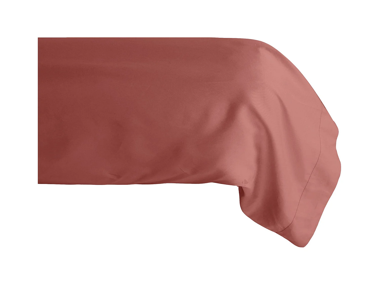 Taie de traversin 43x190 cm percale de coton MANOIR rose Pêche