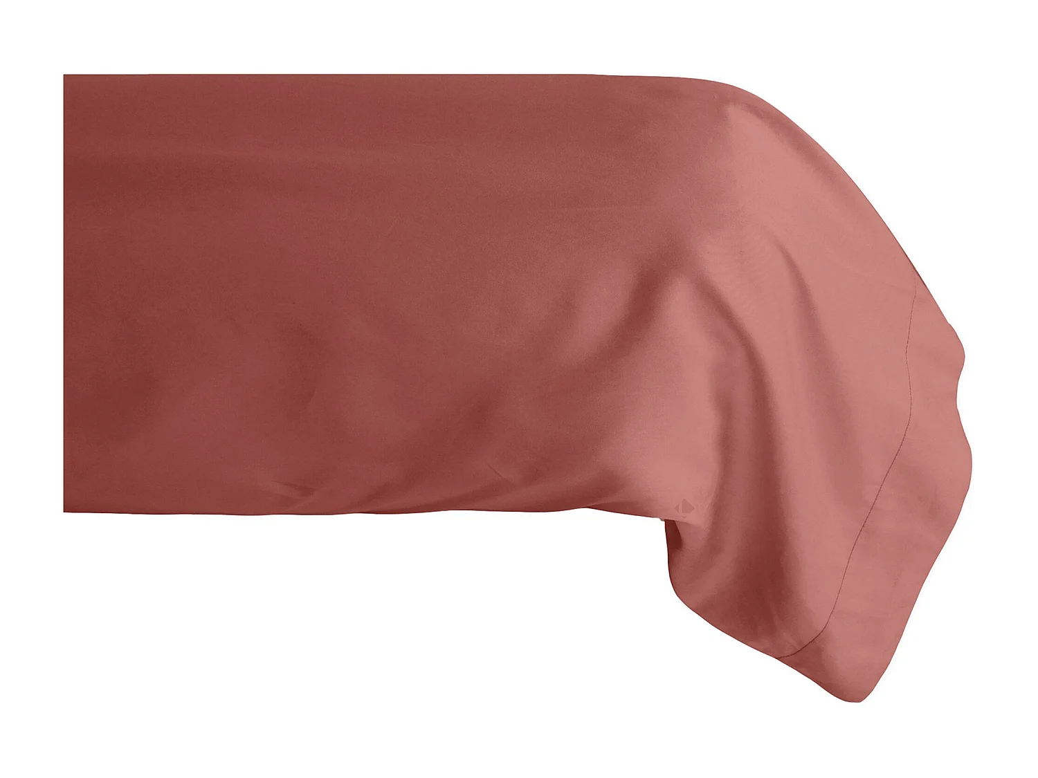 Taie de traversin 43x190 cm percale de coton MANOIR rose Pêche