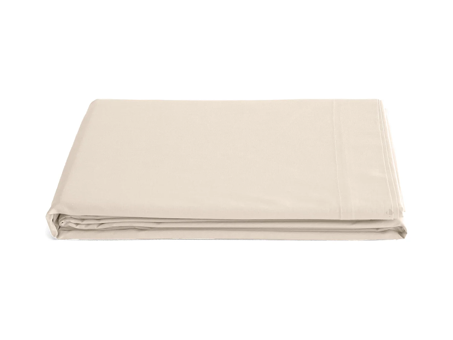 Drap plat 270x300 cm percale de coton MANOIR blanc Naturel