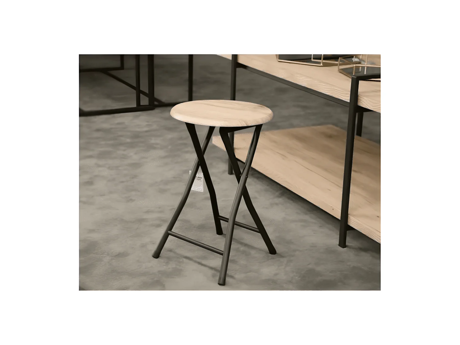Tabouret Pliable Diam 30cm H45cm