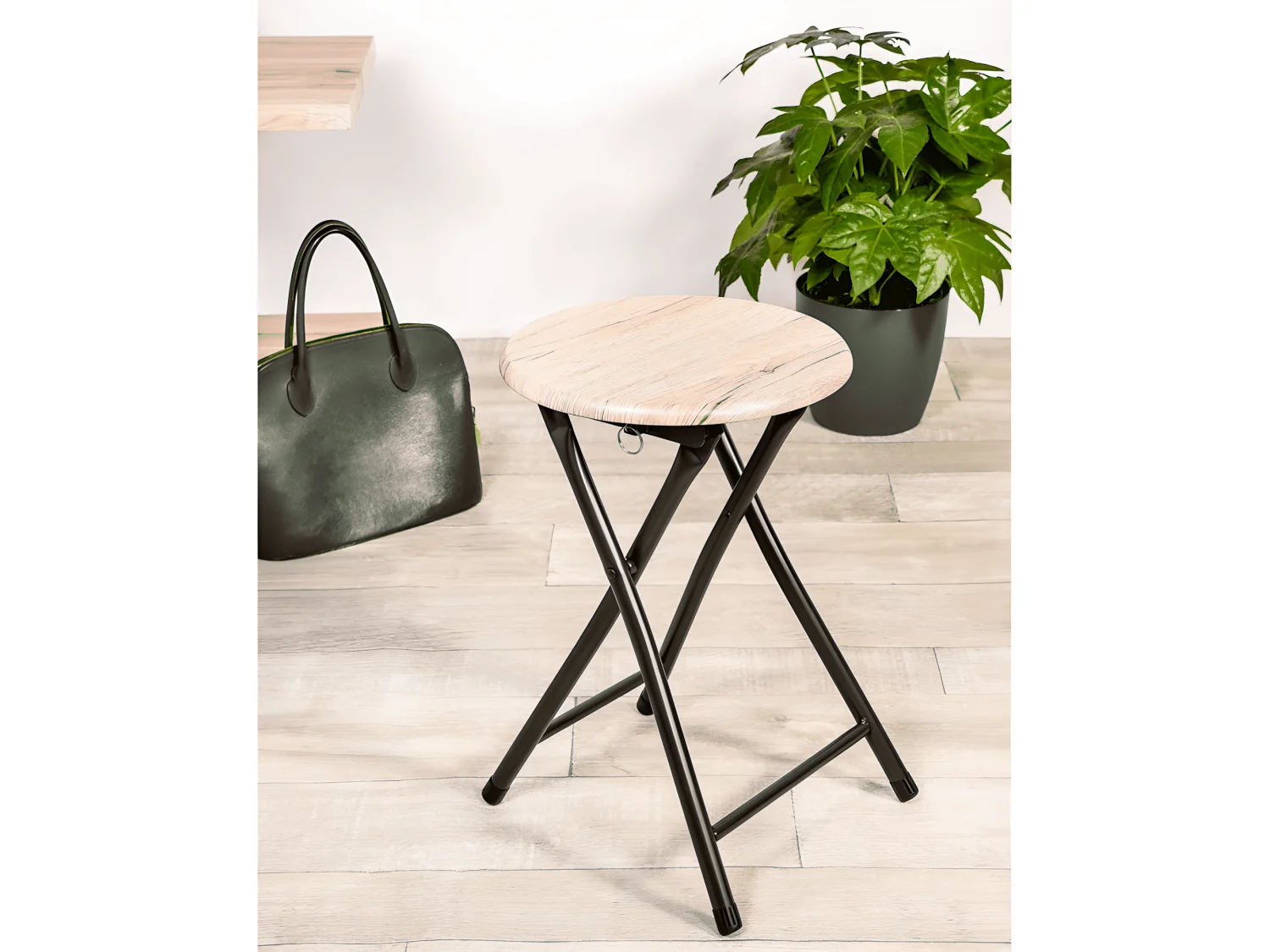 Tabouret Pliable Diam 30cm H45cm