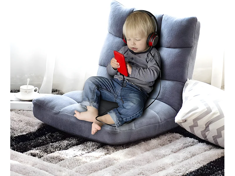 Canapé Paresseux Tatami Pliable Chaise de Plancher Coussin de Chaise de Lit Siège de Sol pour Maison, Bureau 105x56x15 CM