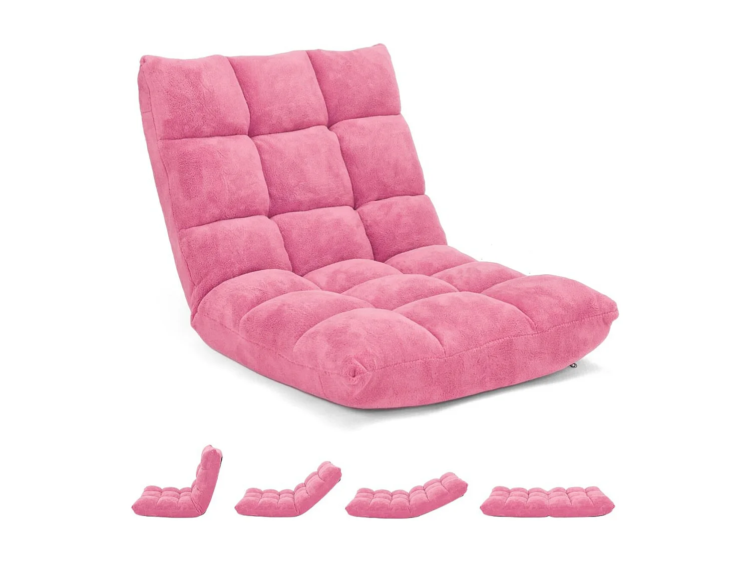 Canapé Paresseux Tatami Pliable Chaise de Plancher Coussin de Chaise de Lit Siège de Sol pour Maison, Bureau 105x56x15 CM