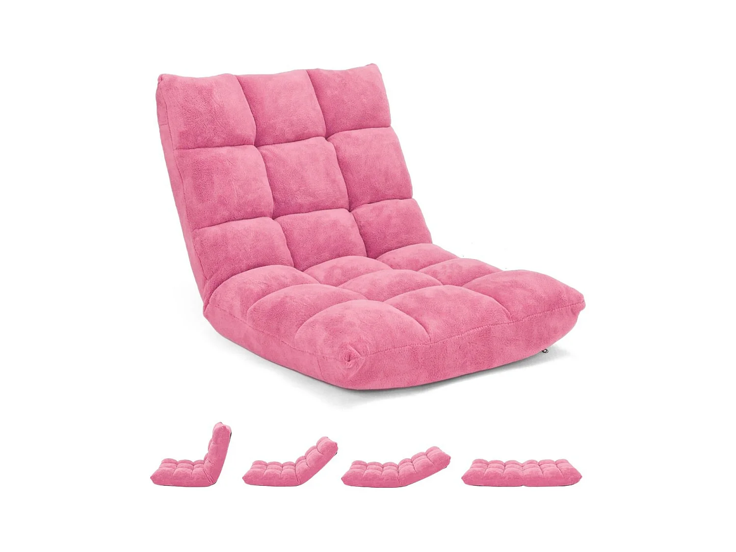 Canapé Paresseux Tatami Pliable Chaise de Plancher Coussin de Chaise de Lit Siège de Sol pour Maison, Bureau 105x56x15 CM