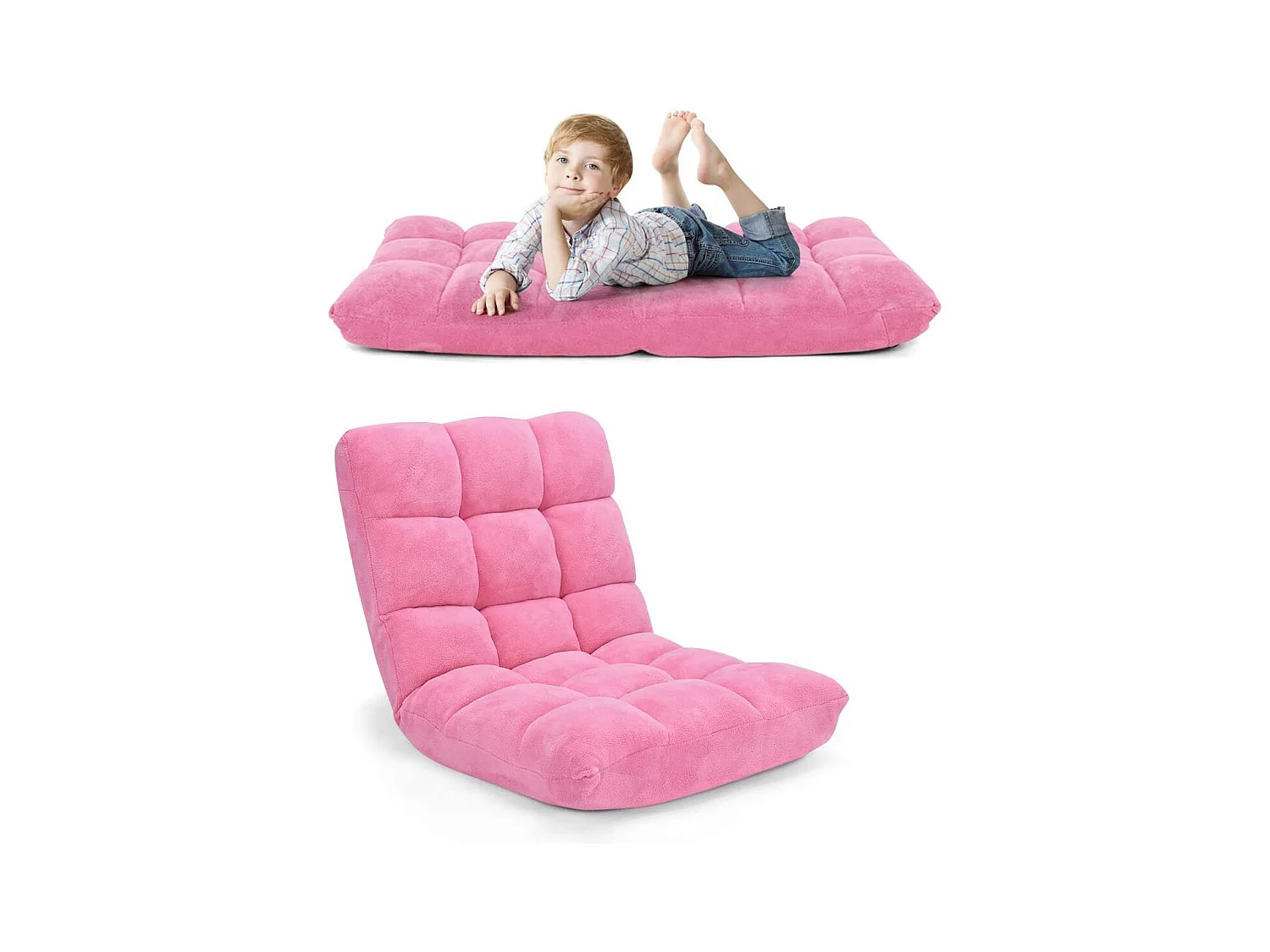 Luie bank opvouwbaar tatami vloerstoel bedstoel kussen vloerstoel voor thuis, kantoor 105x56x15 CM