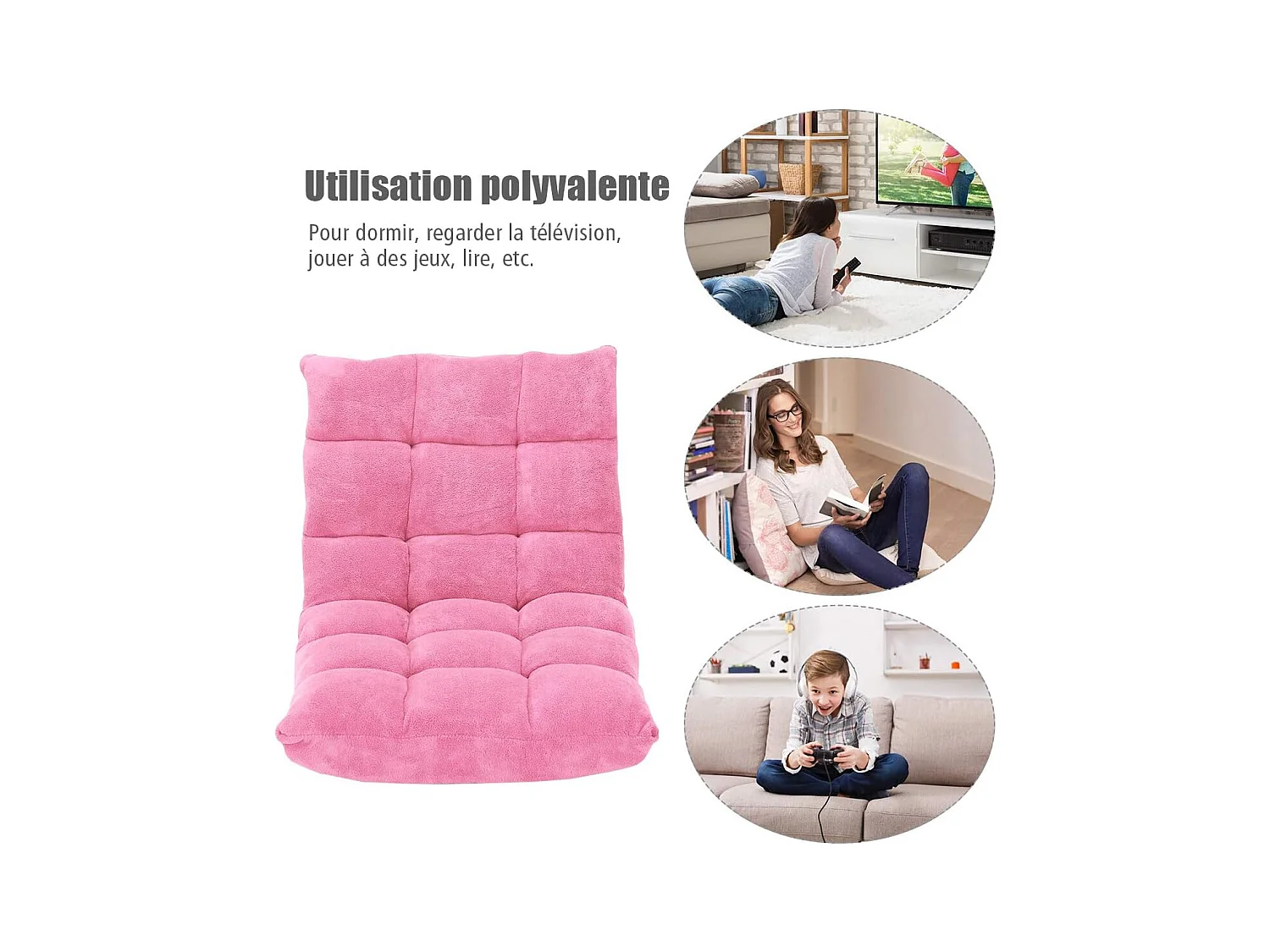 Luie bank opvouwbaar tatami vloerstoel bedstoel kussen vloerstoel voor thuis, kantoor 105x56x15 CM