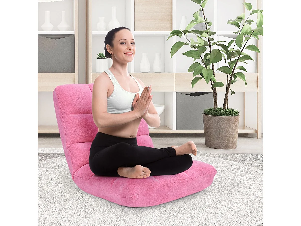 Canapé Paresseux Tatami Pliable Chaise de Plancher Coussin de Chaise de Lit Siège de Sol pour Maison, Bureau 105x56x15 CM