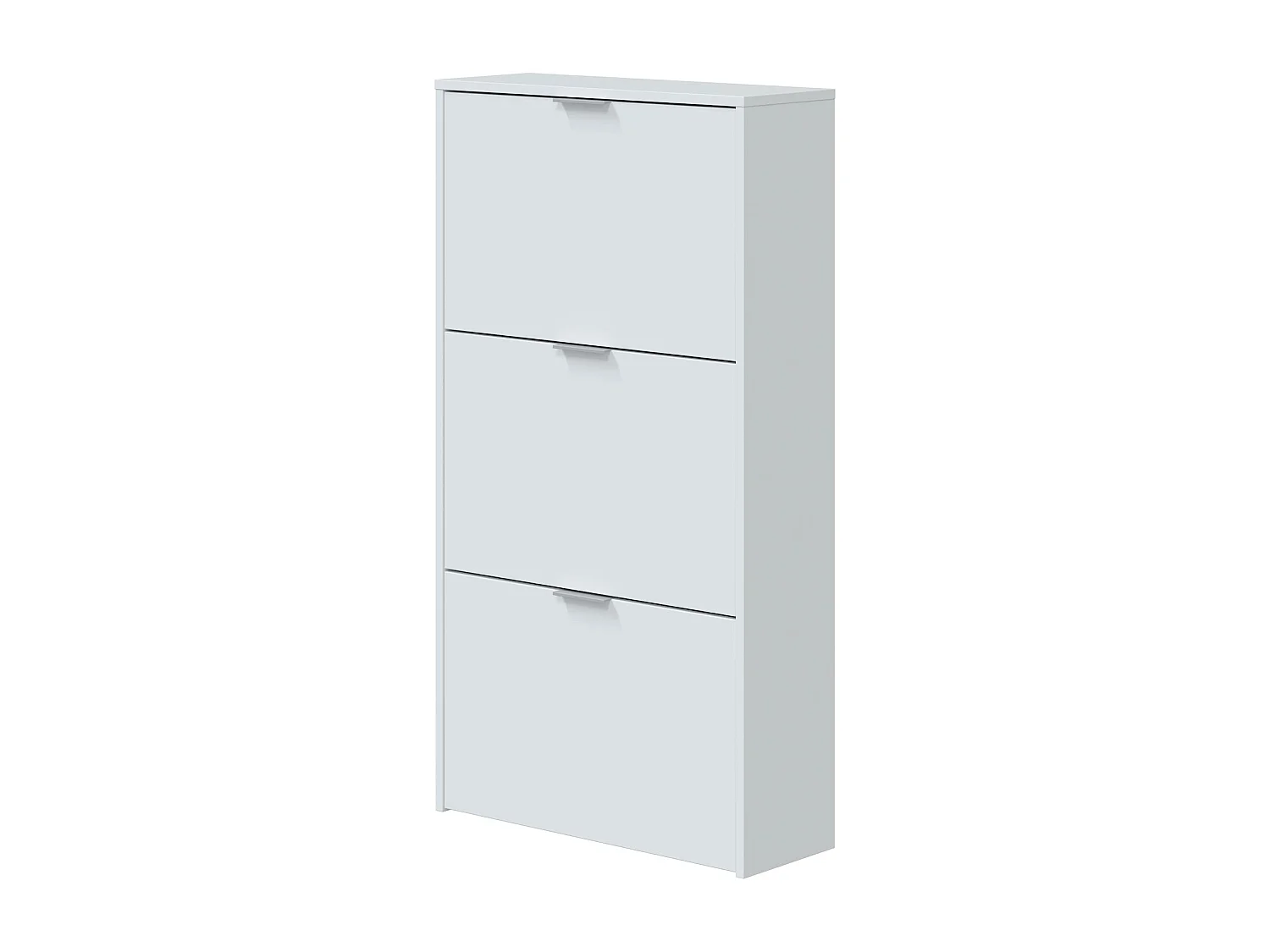 Meuble à chaussures avec 3 portes, capacité 18 paires - Blanc - MC81011