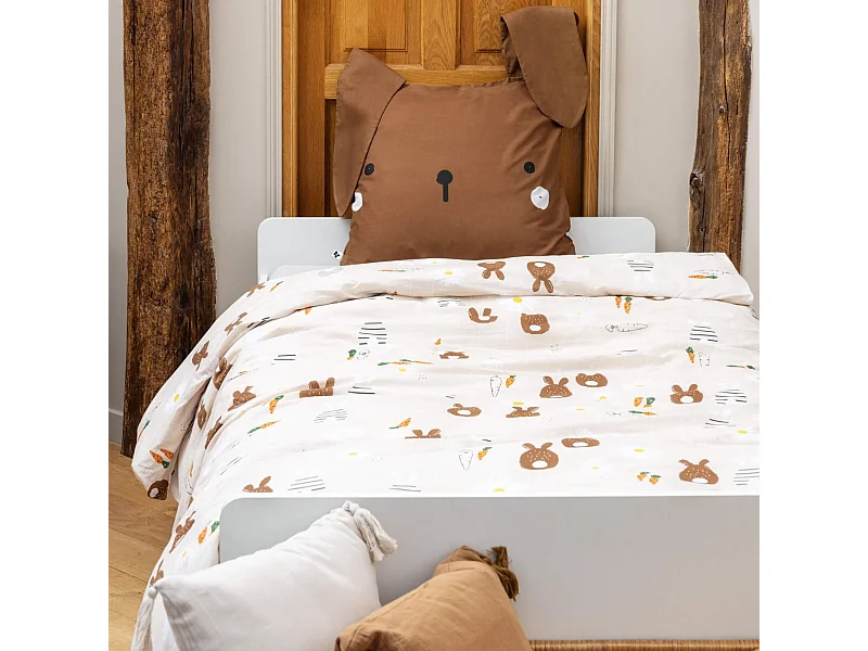 Parure de lit enfant lapin 200x200