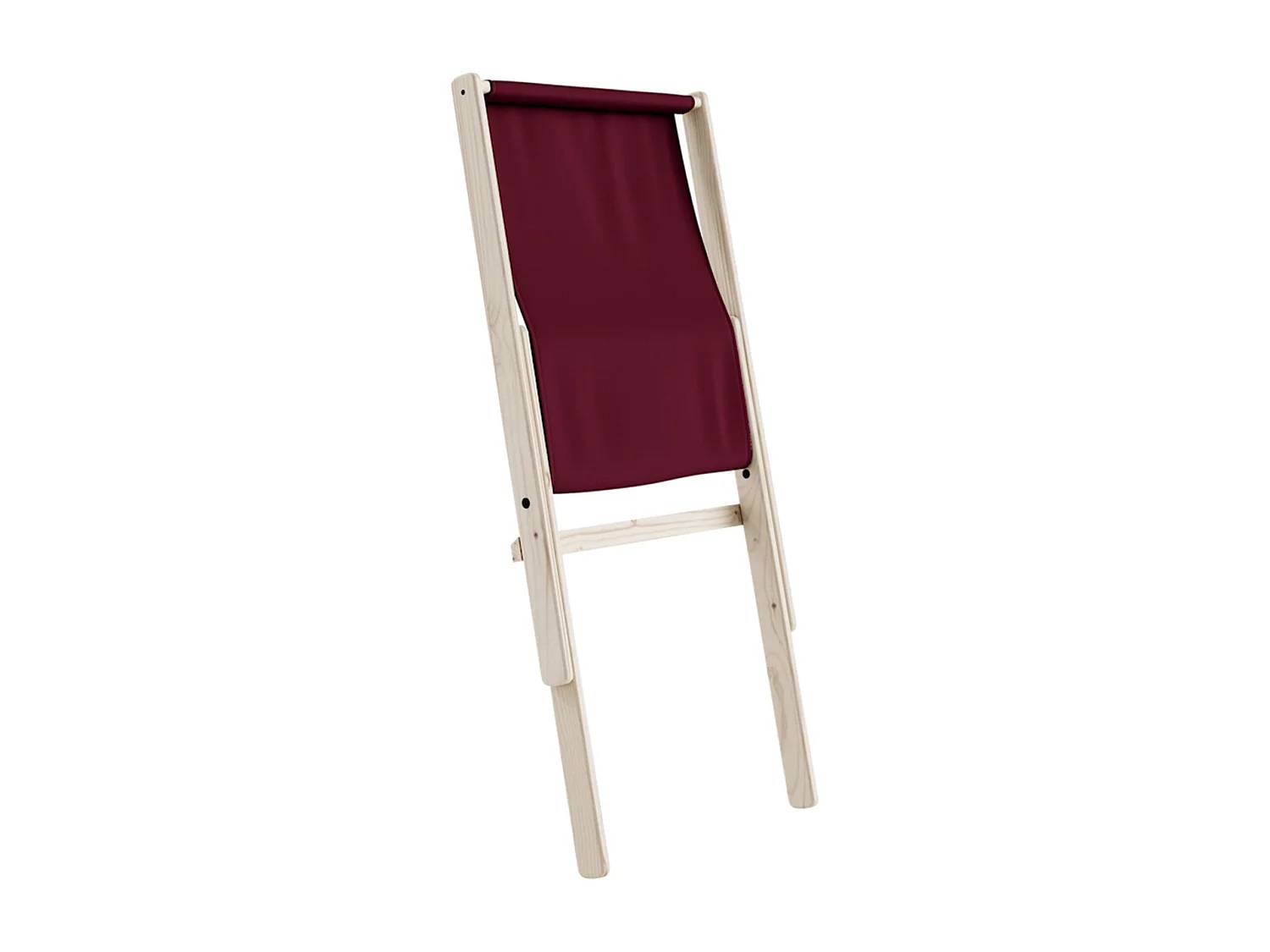 Fauteuil BOOGIE en tissu bordeaux