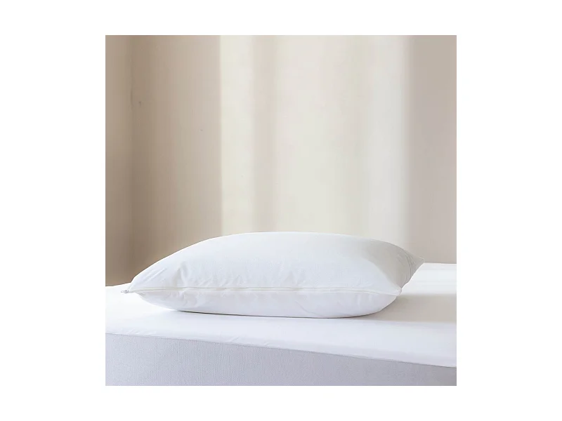 Pack protège matelas et protège oreillers bouclette imperméable 90x200 - SERENITE