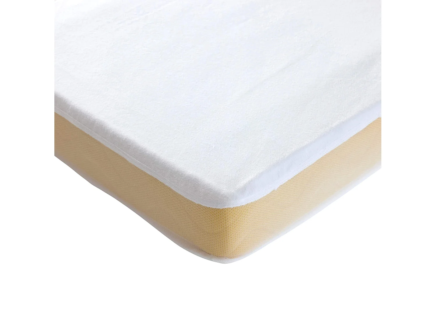 Protège matelas bébé molleton 100% coton bio imperméable - SOMEO 60x120