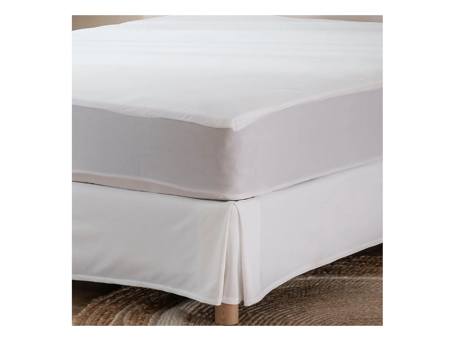 Protège matelas bouclette imperméable - bonnet 27 cm 120x190 - SERENITE