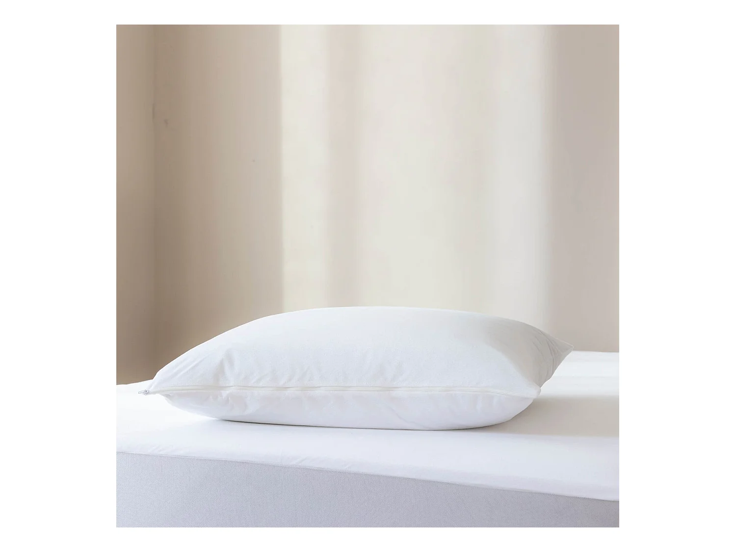 Pack protège matelas et protège oreillers bouclette imperméable 90x190 - SERENITE