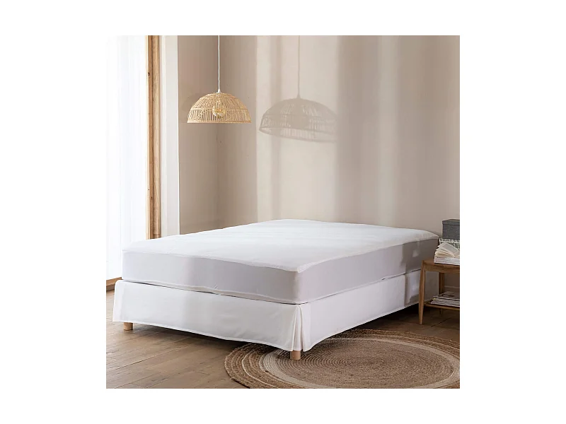 Protège matelas bouclette imperméable - bonnet 27 cm 90x200 - SERENITE