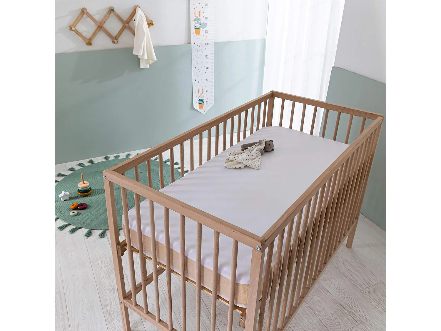 Protège matelas bébé molleton 100% coton bio imperméable - SOMEO 70x140