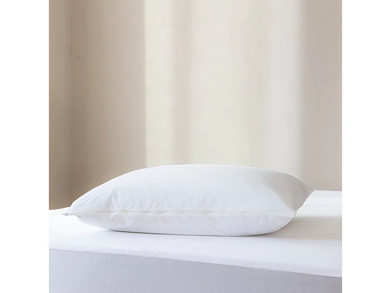 Pack protège matelas et protège oreillers bouclette imperméable 80x200 - SERENITE