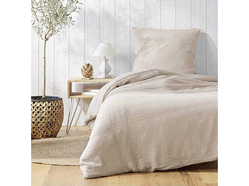 Juego de cama en gasa de algodón 240 x 220 cm