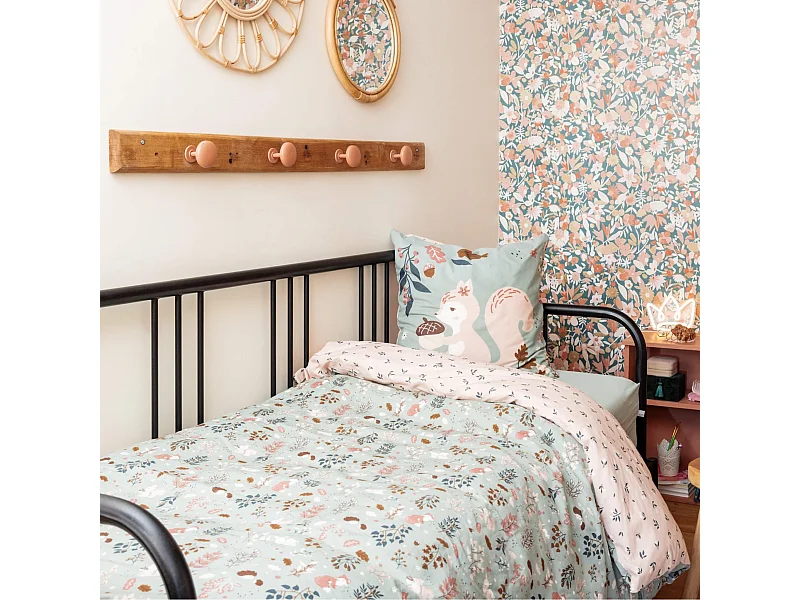 Parure de lit enfant écureuil 140x200