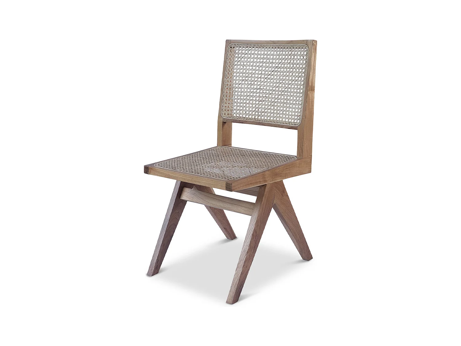 Chaise de salle à manger en bois - Design Boho Bali - Breya Naturel