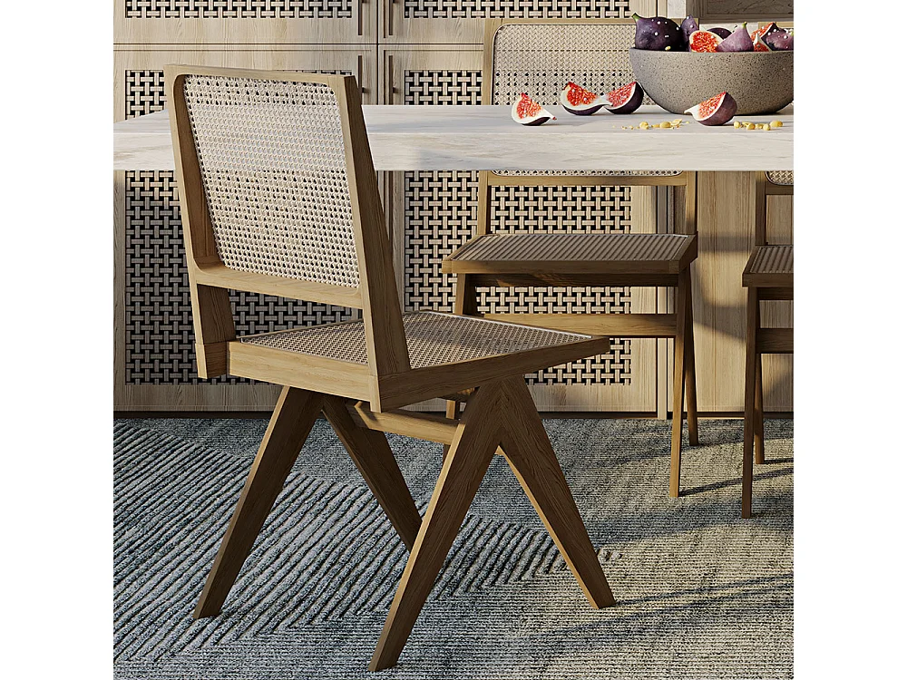 Sedia da pranzo in legno - Boho Bali Design - Breya