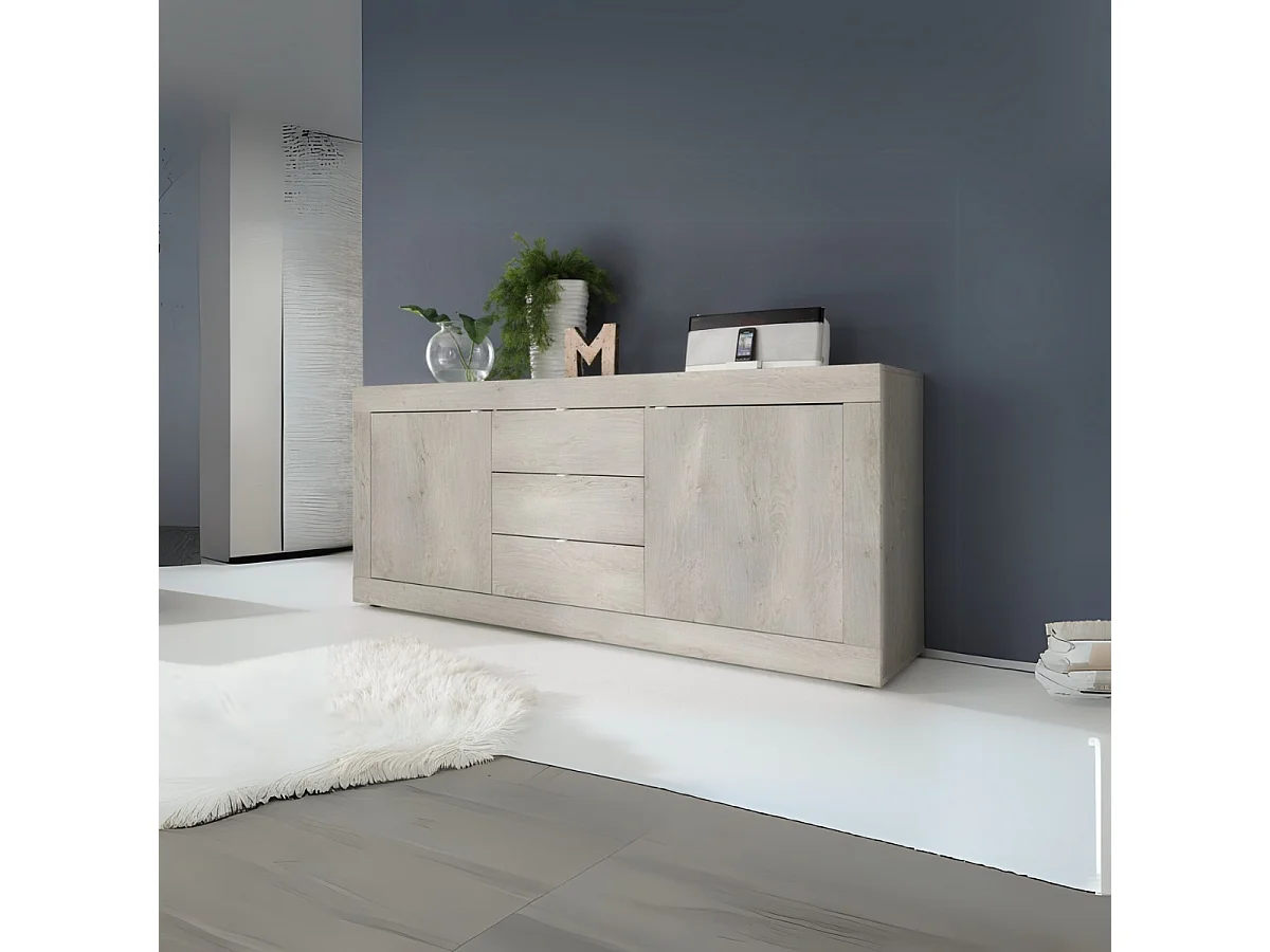 Buffet 2 portes 3 tiroirs L210 cm - Initial