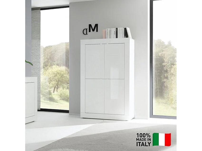 Meuble 4 Portes en Bois L101,4 cm - Initial