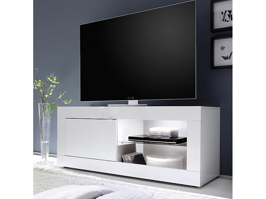 Piccolo mobile TV 1 porta senza illuminazione Initial - L140 cm