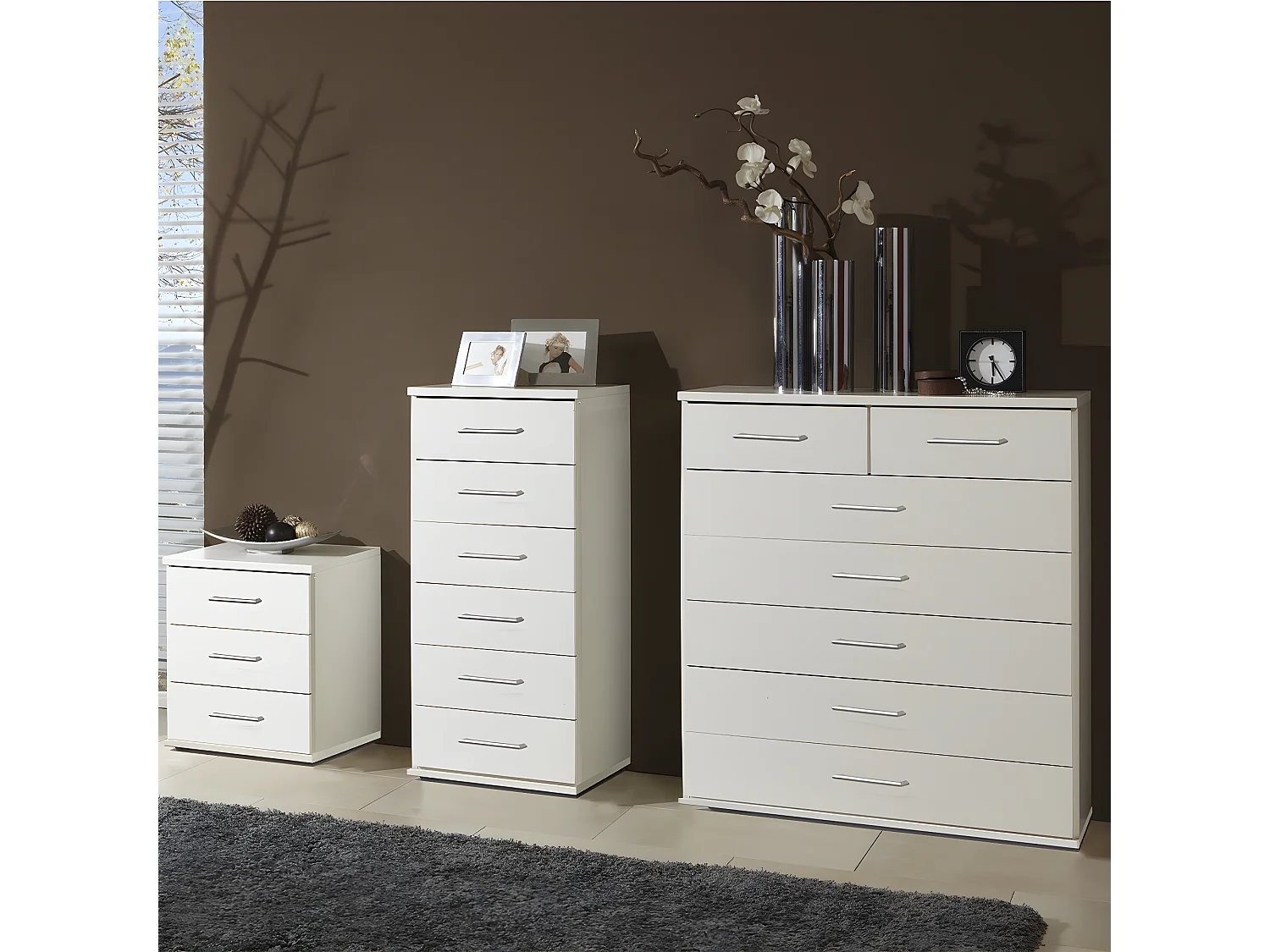 Chiffonnier 6 tiroirs - L46 x H106 cm