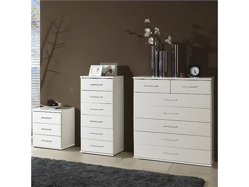 Chiffonnier 6 tiroirs - L46 x H106 cm