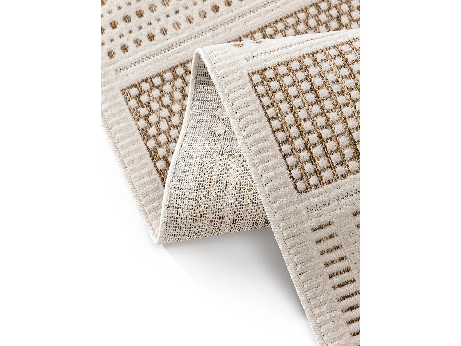 Tapis d'extérieur & intérieur Kaleo Crème/Beige 80x150 cm