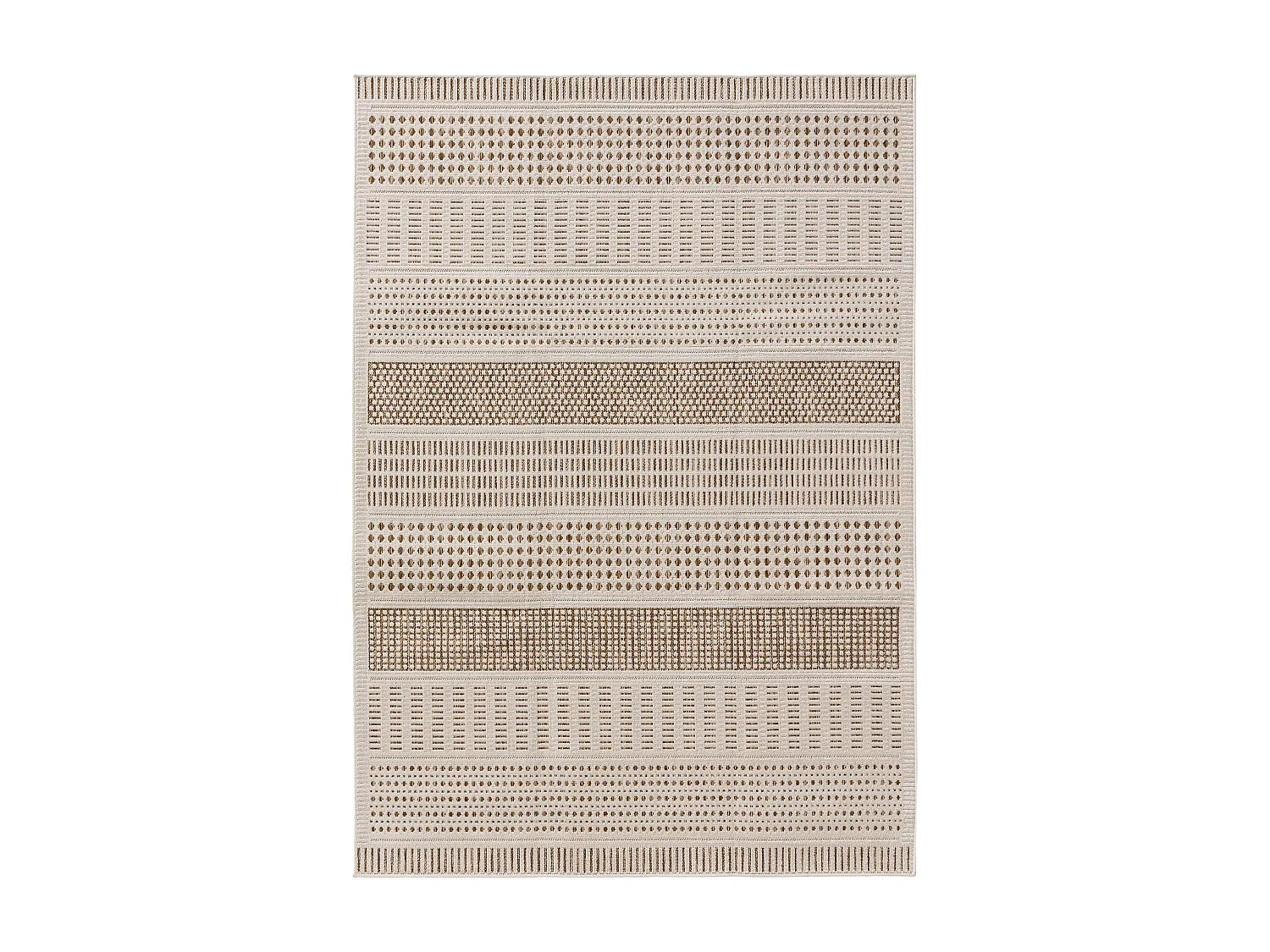 Tapis d'extérieur & intérieur Kaleo Crème/Beige 160x230 cm
