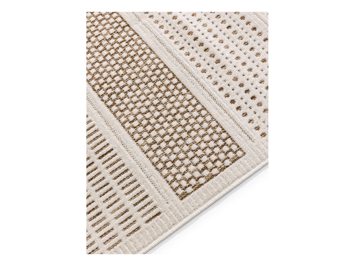 Tapis d'extérieur & intérieur Kaleo Crème/Beige 120x170 cm