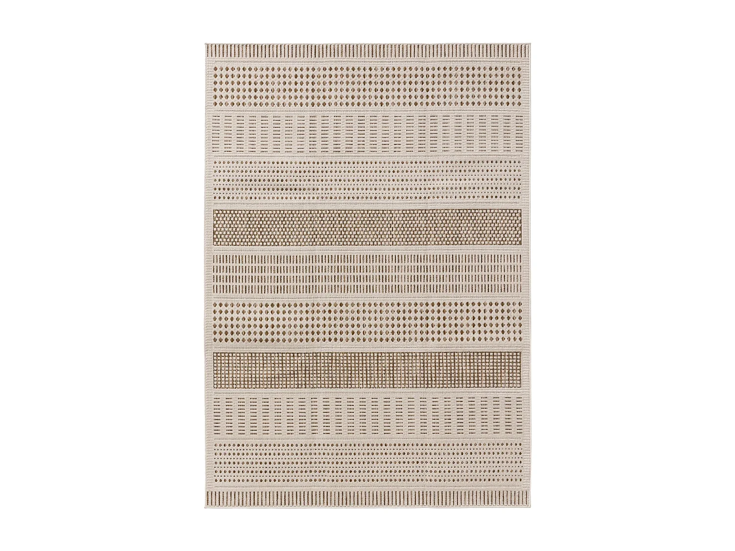 Tapis d'extérieur & intérieur Kaleo Crème/Beige 120x170 cm