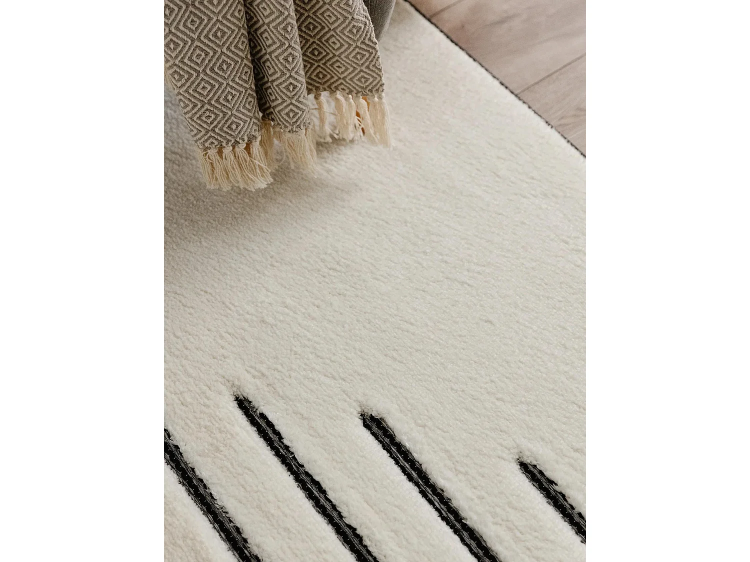 Tapis Elvy Crème/Gris 120x170 cm