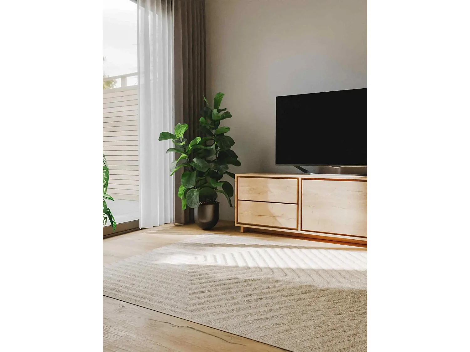 Tapis Leo Crème 160x230 cm