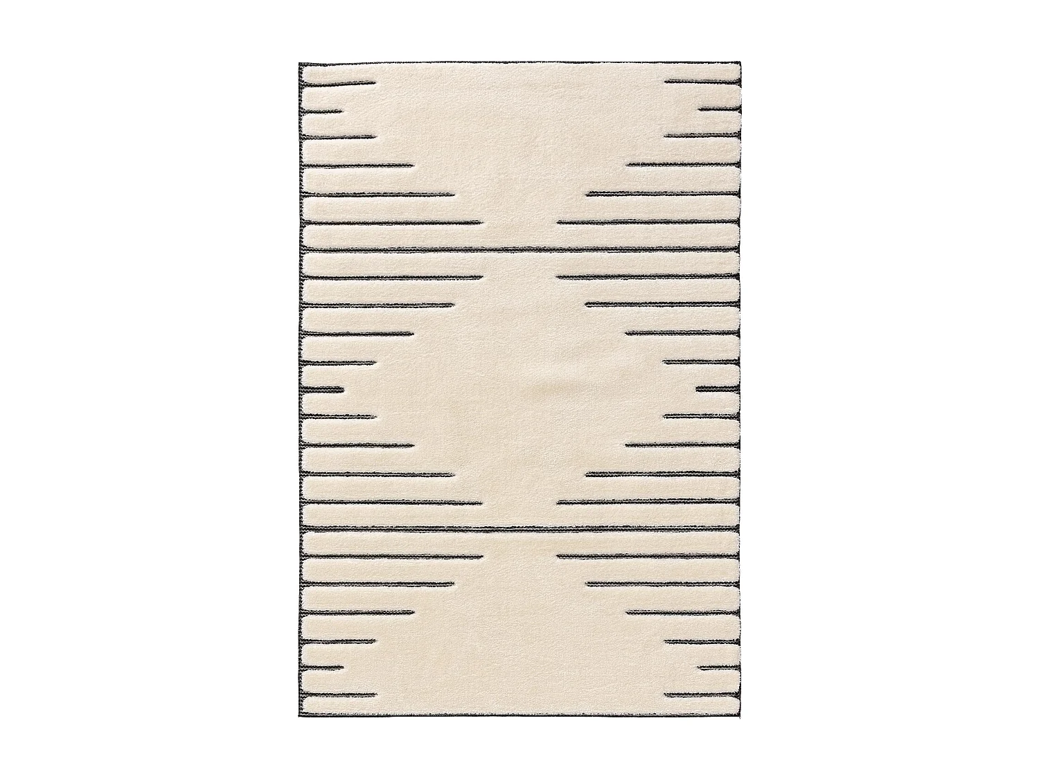 Tapis Elvy Crème/Gris 140x200 cm