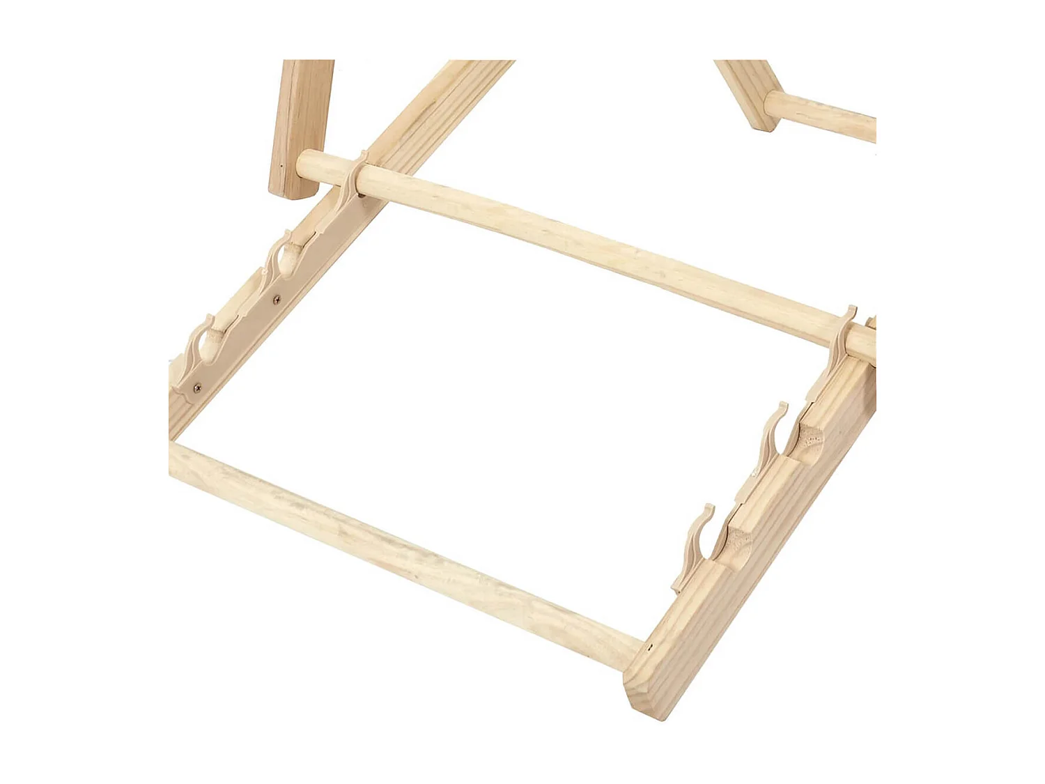 CISCO - Lot de 2 Chiliennes en Bois Naturel Toile Rayures Jaunes et Blanches