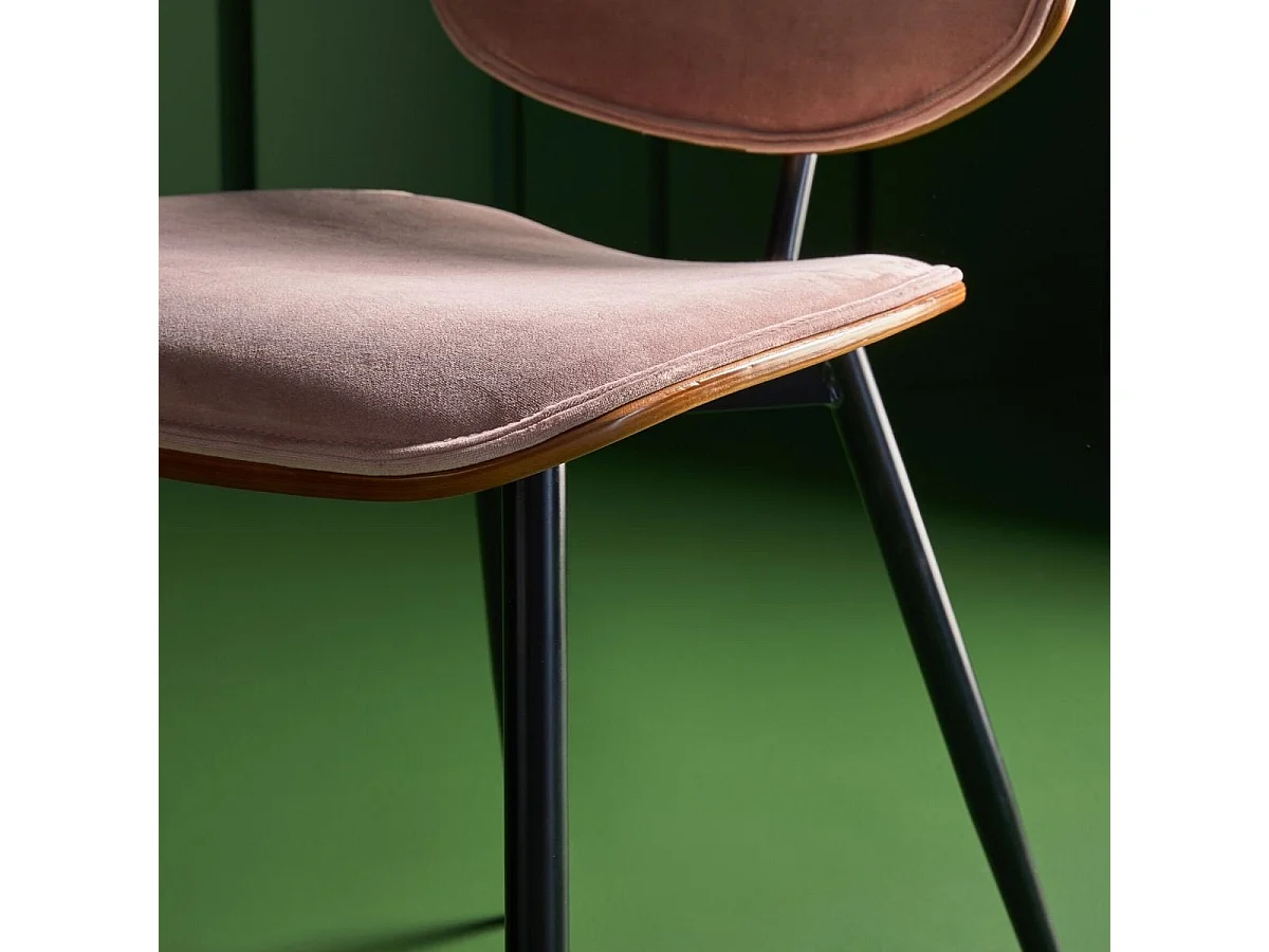 Set di 6 sedie in velluto Olympia